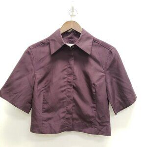 COS Purple Crop Top